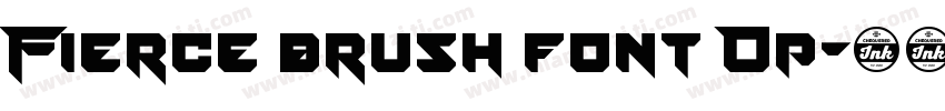 Fierce brush font Op字体转换